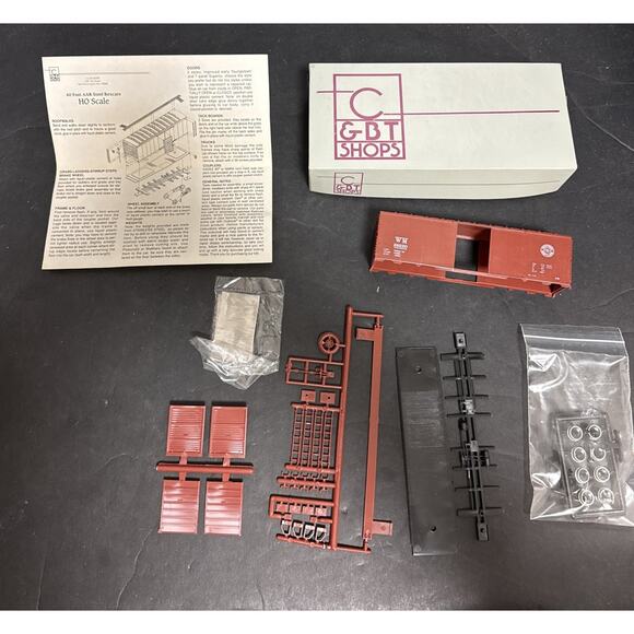 CB&T Shops 1944 40' AAR Box Car Western Maryland Kit MB Klein HO Gauge - Picture 1 of 3
